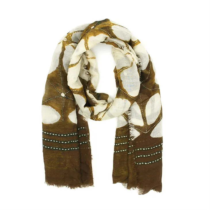 Virágos nyomtatott sál S017