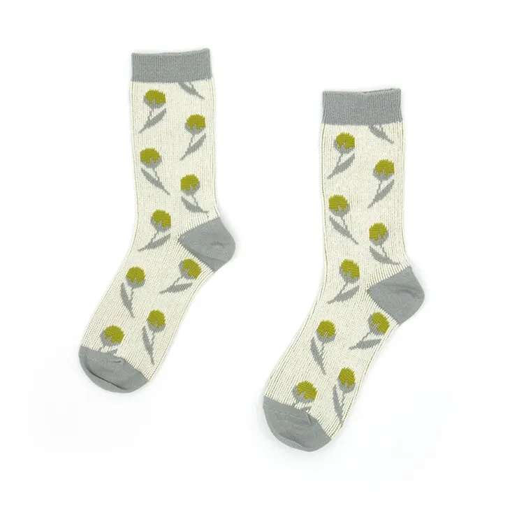 Hímzett pamut zokni