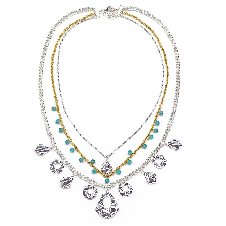 Réteges láncos nyaklánc készlet