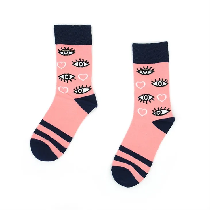 Rózsaszín pamut zokni