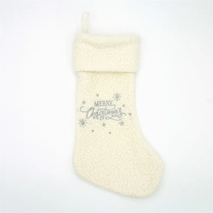 Fehér karácsonyi harisnya